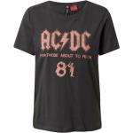 ONLY Tričko 'AC/DC LIFE TOUR' tmavě šedá / pastelově růžová