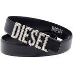 Dámské Kožené pásky Diesel v černé barvě v lakovaném stylu délka 95 