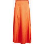 Dámské Dlouhé sukně Vila v oranžové barvě z polyesteru ve velikosti M maxi 