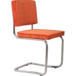 Jídelní židle Zuiver v oranžové barvě v elegantním stylu z plastu stohovatelné 