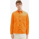 Pánské Košile Tom Tailor v oranžové barvě z bavlny ve velikosti M s dlouhým rukávem 