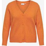Dámské Kardigany ONLY Hazel v oranžové barvě z polyesteru ve velikosti XXL 