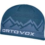 Zimní čepice Ortovox v petrolejové barvě v moderním stylu 
