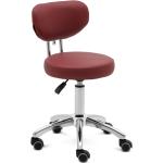 Kancelářské židle v bordeaux červené s kolečky 