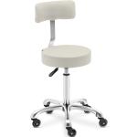 Kancelářské židle v béžové barvě z koženky s kolečky 