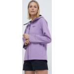 Dámské Nepromokavé bundy Jack Wolfskin Nepromokavé ve fialové barvě z polyesteru ve velikosti L udržitelná móda 