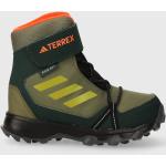 Chlapecké Vysoké trekové boty adidas Terrex R v zelené barvě ze syntetiky ve velikosti 28,5 vodotěsné ve slevě 