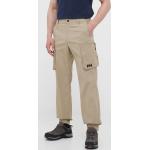 Outdoorové kalhoty Helly Hansen v béžové barvě z polyamidu ve velikosti L 