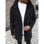 Pánské Zimní kabáty ozonee v černé barvě z polyesteru ve velikosti M - Black Friday slevy 