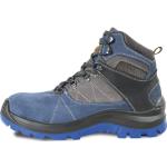 Pánské Kožené kotníkové boty v modré barvě z kůže ve velikosti 38 s bezpečnostním označením S3 