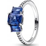 Dámské Prsteny se zirkonem PANDORA v modré barvě v třpytivém stylu zirkonové 