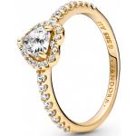 PANDORA zlatý prsten Zářivé srdce 159139C01 prsten