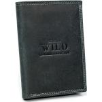 Pánské Kožené peněženky Always Wild v černé barvě z kůže 