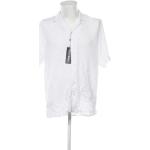 Pánské Džínové košile v bílé barvě z džínoviny ve velikosti XXL ve slevě plus size 