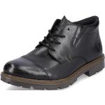 Pánské Kožené kotníkové boty Rieker v černé barvě v moderním stylu z kůže ve velikosti 46 ve slevě na zimu 