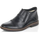 Pánské Kožené kotníkové boty Rieker v černé barvě z kůže ve velikosti 46 ve slevě 