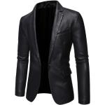 Pánské Kabáty s kapucí v černé barvě z polyuretanu ve velikosti 10 XL plus size 
