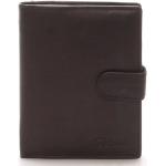 Pánské Kožené peněženky Delami v černé barvě z telecí kůže 