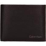 Pánské Designer Luxusní peněženky Calvin Klein v tmavě hnědé barvě z kůže 