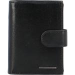 Pánské Kožené peněženky BELLUGIO v černé barvě z hovězí kůže s blokováním RFID 