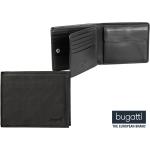 Pánské Kožené peněženky Bugatti Primo v černé barvě z kůže 