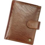Pánské Kožené peněženky Rovicky v hnědé barvě v elegantním stylu z kůže s blokováním RFID 