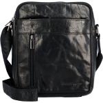 Pánské Kožené tašky přes rameno Sendi Design v černé barvě v moderním stylu z hovězí kůže 
