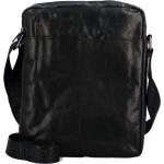 Pánské Retro tašky přes rameno Sendi Design v černé barvě v retro stylu z hovězí kůže 