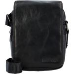 Pánské Kožené tašky přes rameno Sendi Design v černé barvě prošívané z hovězí kůže 