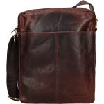 Pánské Kožené tašky přes rameno Sendi Design v hnědé barvě v elegantním stylu z hovězí kůže 