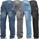Pánské Straight Fit džíny v šedé barvě v ležérním stylu z džínoviny ve velikosti 3 XL plus size 