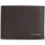 Pánské Designer Luxusní peněženky Calvin Klein v hnědé barvě z kůže s blokováním RFID 