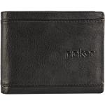 Pánské Kožené peněženky Rieker v černé barvě v elegantním stylu z hovězí kůže ve slevě 