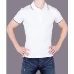 Pánská  Trička s límečkem Armani Jeans v bílé barvě ve velikosti XS 