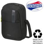 Pánské Messenger tašky přes rameno American Tourister v černé barvě v moderním stylu 