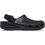 Pánské Kožené pantofle Crocs Yukon v černé barvě protiskluzové 