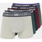 Pánské Boxerky Jack & Jones v šedé barvě z bavlny ve velikosti S 5 ks v balení ve slevě 