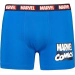 Pánské Boxerky ve světle modré barvě z bavlny s motivem Captain America ve slevě 