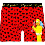 Pánské Boxerky Frogies v červené barvě z bavlny ve velikosti M s motivem Simpsonovi ve slevě 