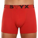 Pánské Boxerky STYX v červené barvě z viskózy ve velikosti XXL plus size vyrobené v Česku 