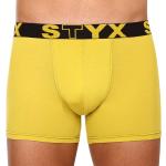 Pánské Boxerky STYX v žluté barvě z viskózy ve velikosti XXL plus size vyrobené v Česku 