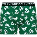 Pánské Boxerky v zelené barvě z bavlny ve velikosti XXL s motivem Superman ve slevě plus size 