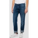 Pánské Slim Fit džíny Replay Anbass v modré barvě z džínoviny ve velikosti 9 XL 