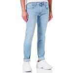 Pánské Slim Fit džíny Replay Anbass ve světle modré barvě z džínoviny ve velikosti 10 