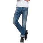 Pánské Straight Fit džíny Replay v modré barvě z džínoviny strečové 