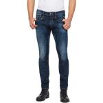 Pánské Straight Fit džíny Replay v námořnicky modré barvě z džínoviny ve velikosti 9 XL s nízkým pasem 