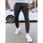 Pánské Plátěné kalhoty DSTREET v šedé barvě ve velikosti XXL ve slevě plus size 