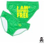 Pánské plavky I am doping free 009-IMCMV, Size XS, Barva Zelená I am doping free 009-IMCMV