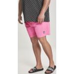 Pánské Koupací šortky Urban Classics v neonově růžové barvě ve velikosti 4 XL plus size 