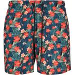 Pánské plavky // Urban Classics Pattern Swim Shorts blk/tropical